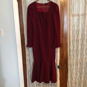 SHEIN burgundy dress